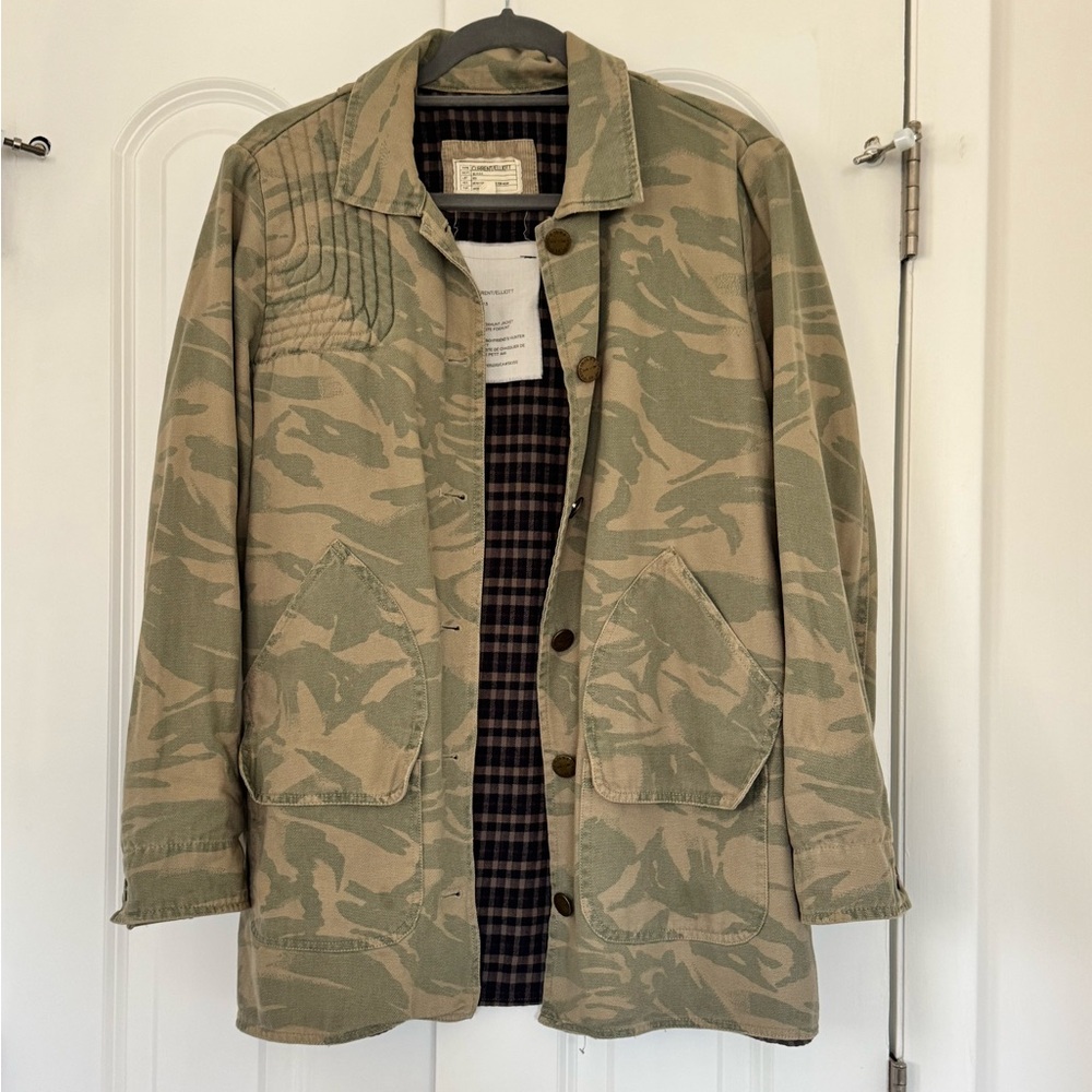 Current/Elliott Women’s Green Camouflage Field Jacket size 0